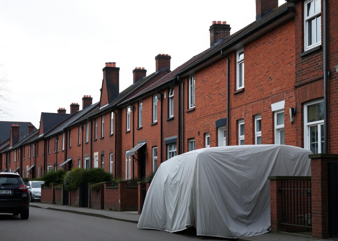 Maisons ouvrières en brique à Courcelles, terrain de nos interventions chauffage et sanitaire